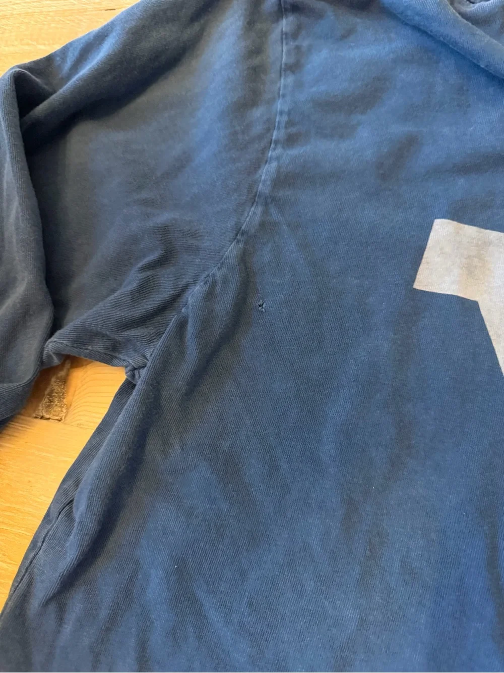 Free People Original Retrobrand Super RARE Yale Blue Long Sleeve Tee